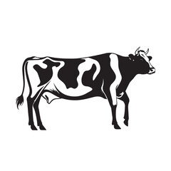 Animal logo Isolated Black on White background