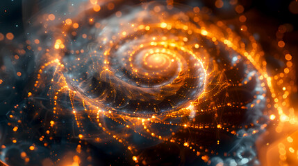 Abstract Spiral Symbolizing Financial Growth and Opportunity