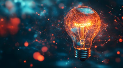 Idea and innovation concept. 