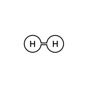 Hydrogen molecule icon