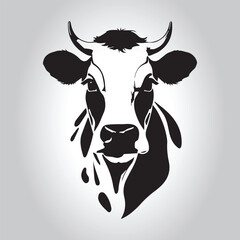 Animal logo Isolated Black on White background