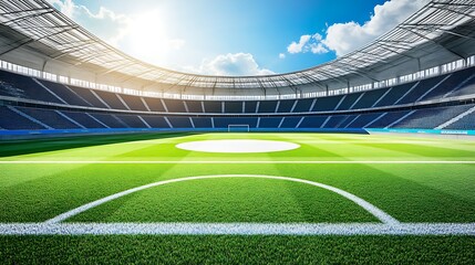 Aerial View of a Football Stadium