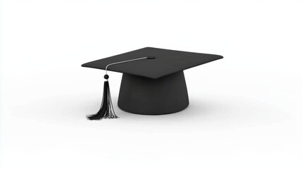 Graduation Cap and Tassel Symbolizing Academic Achievement and Success