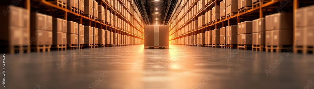 Poster digital supply chain monitoring system with glowing charts for inventory levels, delivery status, an