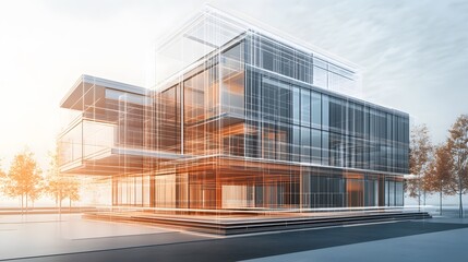Obraz premium The part of architectural project. 