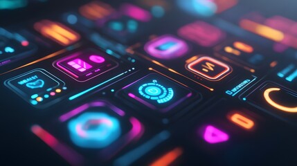 touchscreen interface.