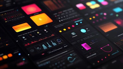 Fototapeta premium touchscreen interface.