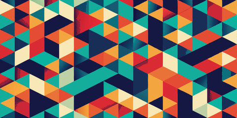 Abstract colorful geometric pattern background.