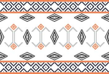 abstract Traditional geometric ethnic fabric pattern ornate elements with ethnic patterns design for textiles, rugs, clothing, sarong, scarf, batik, wrap, embroidery, print, curtain, carpe