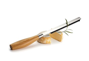 A soft cheese knife isolated on white background