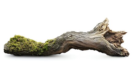 Obraz premium Tree and Grass in Isolated White Background
