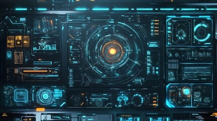 Fototapeta premium Abstract Green Tunnel