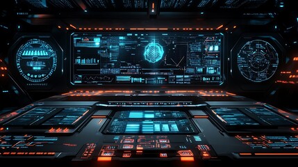 Fototapeta premium Abstract Green Tunnel