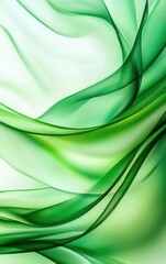 Obraz premium The abstract wallpaper featuring flowing organic green lines