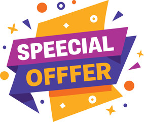 Special Offer Announcement with Loudspeaker Icon