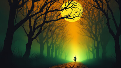 Halloween scene