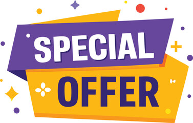 Big Sale Announcement with Megaphone and Stars