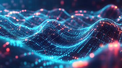 Big data connection technology concept. 