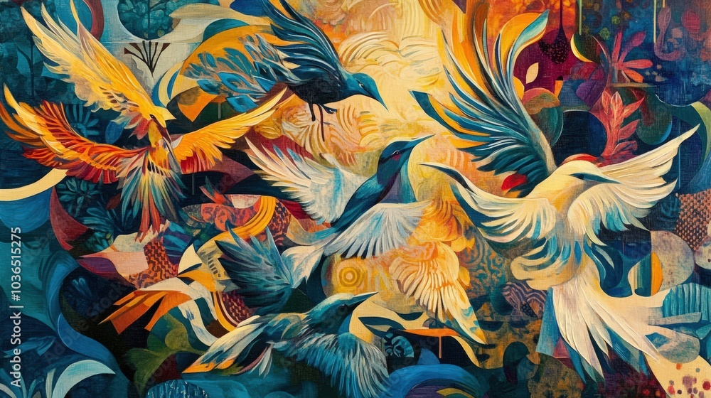 Poster discuss the use of patterns in backgrounds.
