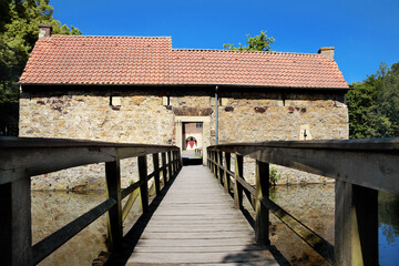 Obraz premium Water Castle Vischering, Lurdinghausen, North Rhine-Westphalia, Germany, Europe.