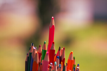 candles on a red background