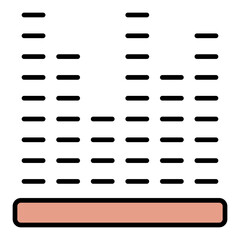 Obraz premium Sound Bars Icon