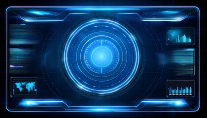 Futuristic Tech HUD Interface 