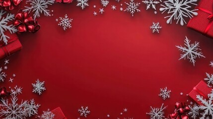 Christmas background with snowflakes