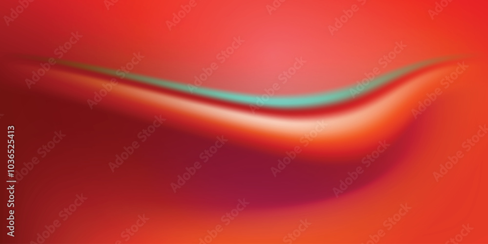 Poster red wave smooth liquid gradient color vector background. blurred light fuzz colorful gradient backgr