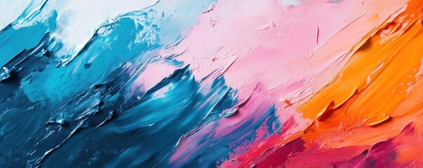 Abstract painting with bold brushstrokes and vibrant colors, Artistic, Expression