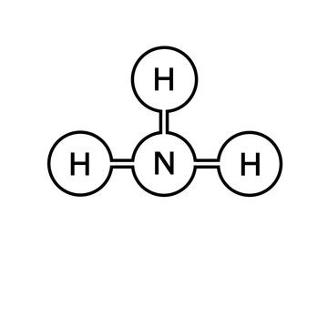 ammonia molecular icon