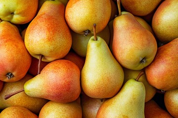 Fresh Pears in Natural Colors and Textures