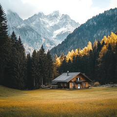 house in the mountains