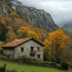 house in the mountains