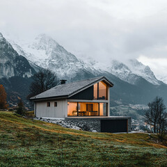 house in the mountains