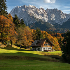 house in the mountains