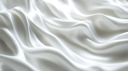 Obraz premium 3D-rendered white smooth surface with wavy patterns for beauty graphic use