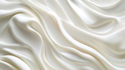 Fototapeta premium Smooth white 3D flowing lines creating an elegant look for beauty resources