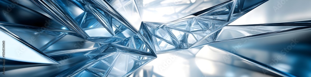 Poster captivating abstract rendering of sleek high tech metal structure
