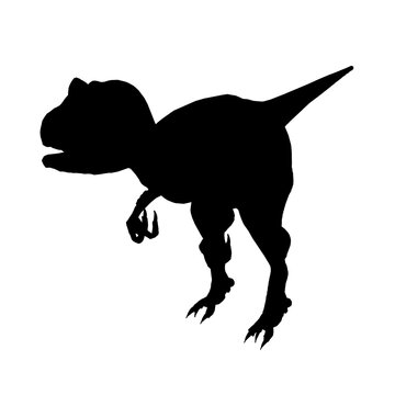 recommend clip art: Dinosaur silhouette isolated on white background. Vector illustration
