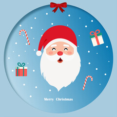  Christmas Paper Cutout Poster Postcard