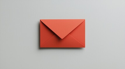 Minimalist Envelope Icon on Plain Background