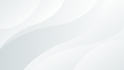 Abstract gray and white curve background, white dynamic wallpaper with wave shapes. Suitable for templates, banners, ads, events, web, pages, and others