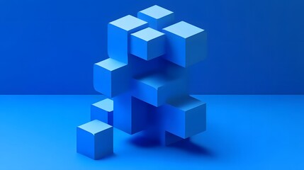 Obraz premium Abstract 3d rendering of a modern geometric background. Minimalistic design for poster, cover, branding, banner, placard