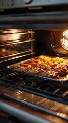 Golden Brown Baked Pastries in an Oven