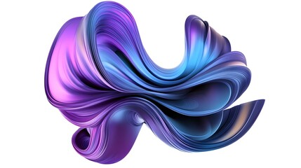 Obraz premium Futuristic colorful shape, 3d render