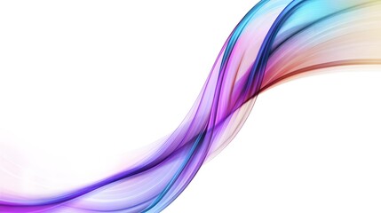 Abstract iridescent shape, 3d render