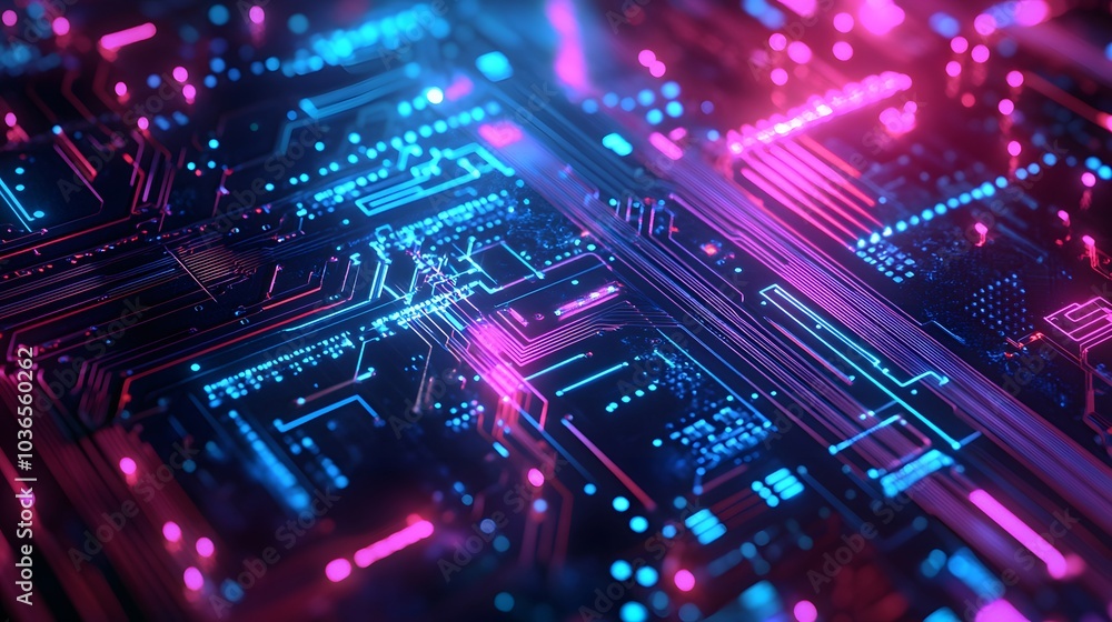 Poster computer circuit board, web design background.