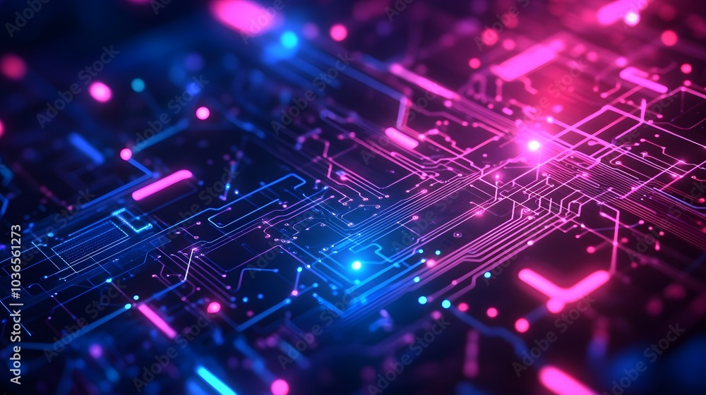 Poster computer circuit board, web design background.
