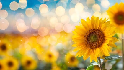 Obraz premium beautiful sunflower background